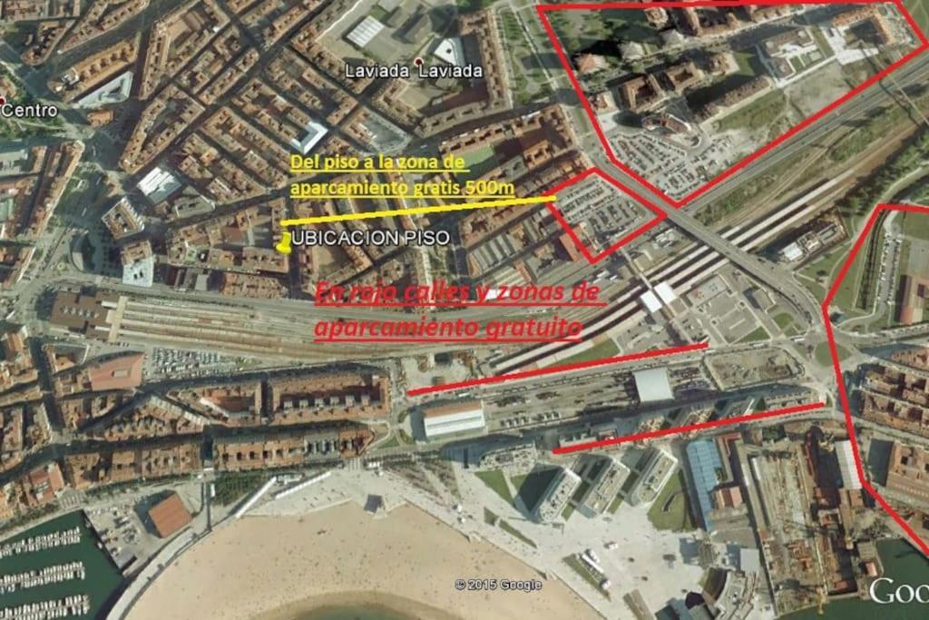 A Un Paso De La Playa, Amplio Apartamento Gijon Ngoại thất bức ảnh
